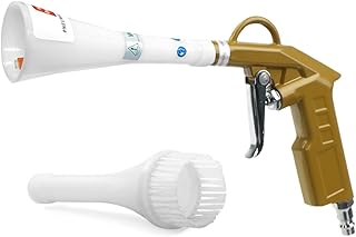 Air Blow Gun Car Detailing Interior Car Cleaning Gun Car Dryer Air Blower for Car Detailing Air Gun Car Dust Cleaner Air Compressor Blower Gun with Nozzle and Auto Detailing Dusting Brush