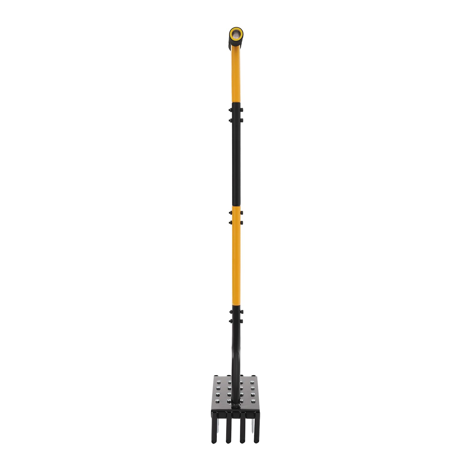 Aireador manual 2 en 1 para césped, aireador para césped, aireador con 16 puntas, 8 núcleos, escarificador manual, escarificador, pájaro carpintero para césped, airear el cuidado del césped