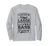 Photo Gallery i d rather be large bocca bass fishing big funny fish gift maglia a manica Photo Gallery i d rather be large bocca bass fishing big funny fish gift maglia a manica