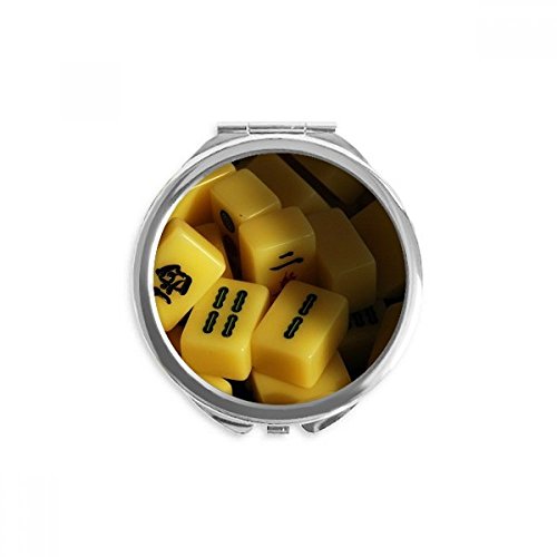 Espejo redondo de mano Mahjong juego, el detalle portátil ideal de bolsillo para regalar