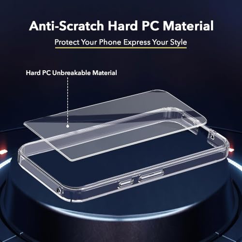 Image of Lifetime Anti-Yellow Clear Back Cover Case for Motorola Edge 70 Pro (Sleek Crystal Hard Back | Shockproof Protection with Camera Protection)