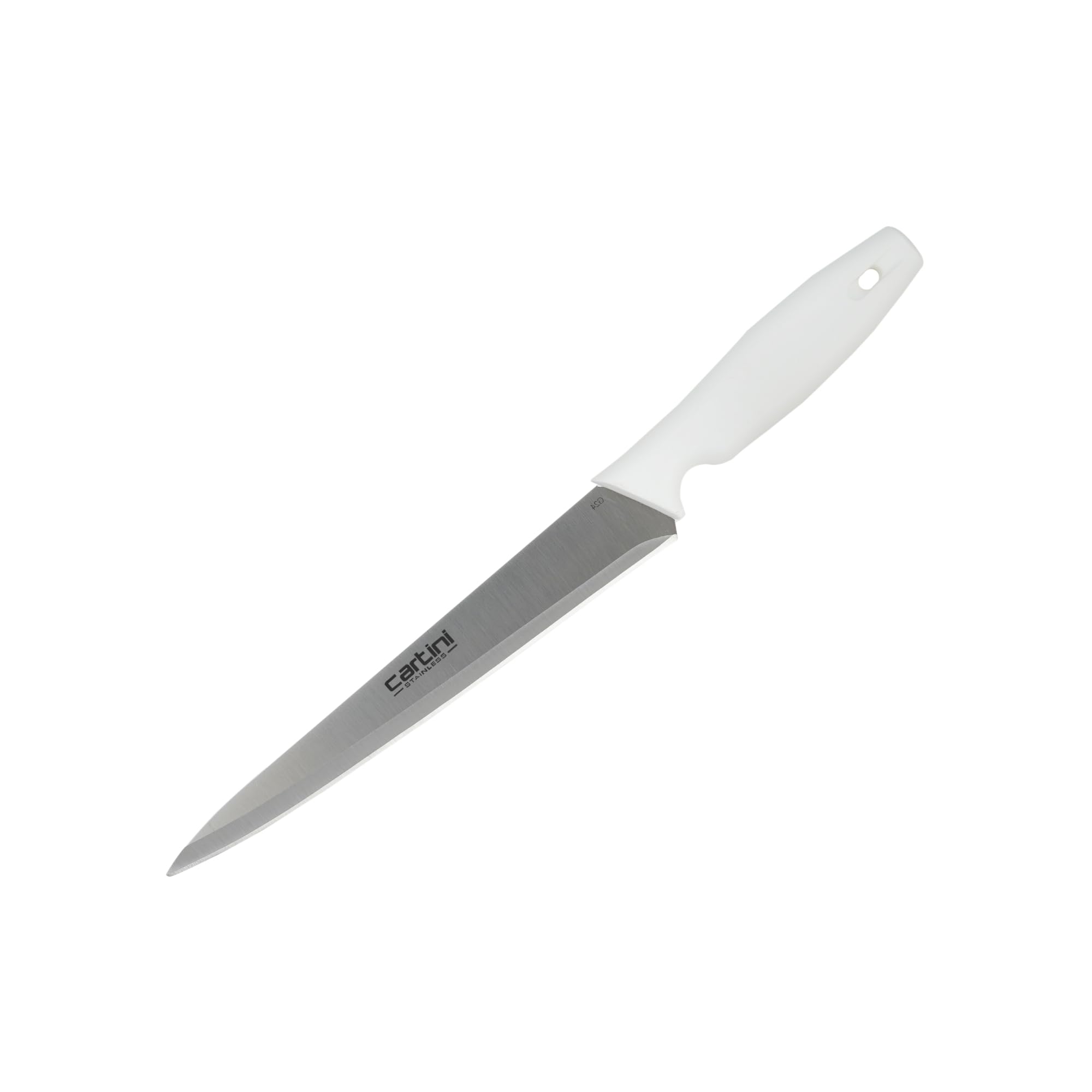 Godrej Cartini | Precision Carving Knife (White) | for Cutting Chicken, Poultry, Fish, Panner, Tofu | Chaku for Home, Kitchen and Professional Chef Use | Easy Grip Handle | Dishwasher Safe
