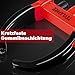 Tevlaphee Radkralle Parkkralle mit Sicherheitsschloss und 3 Schlüsseln für PKW Wohnwagen Anhänger - Reifenbreite 19-30cm - Felgenkralle Reifenkralle Wegfahrsperre Diebstahlsicherung (Schwarz & Rot)