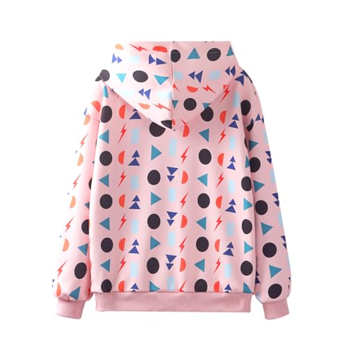 Image of WELAKEN Girls and Toddlers' Pullover Printed Hoodie Sweatshirt with Kangaroo Pocket