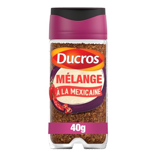 Assaisonnement saveur mexicaine DECRO mélange d'épices aromatiques lot de 4 flacons de 40g