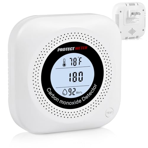 Carbon Monoxide Detectors, Temperature & Humidity Monitor (3-in-1) – Portable Carbon Monoxide...