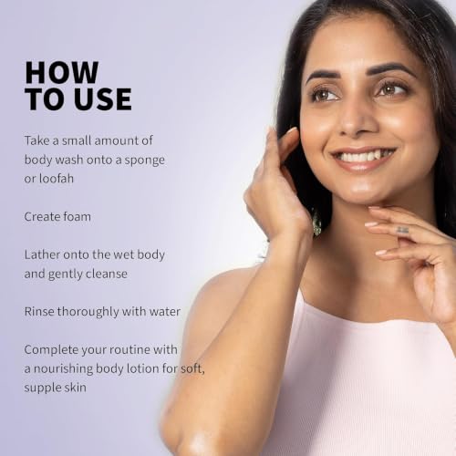 Image of Barva Calming Lavender Body Wash 200ml | With Aloe Vera | Relaxing & Moisturizing Shower Gel | Gentle Cleansing for All Skin Types | Stress Relief Bath Care