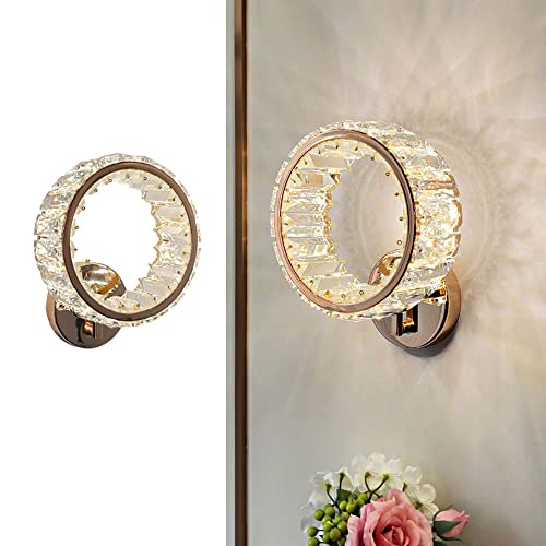 Applique murale en cristal LED pour liseuse de lit salon