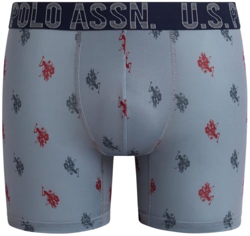U.S. Polo Assn. Mens Boxer Briefs - 3 Pack Moisture Wicking Performance Mens Underwear Boxers with Contour Pouch (S-XL)4