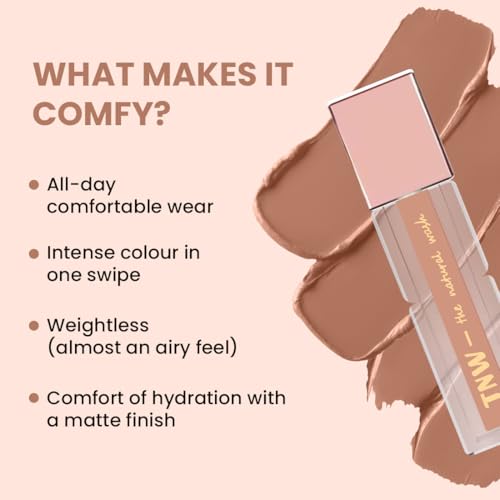 Image of TNW - Comfy Matte Liquid Lipstick | 04 Ballroom Secret | Weightless, Hydrating & Long-Wear | Shea Butter, Hyaluronic Acid & Jojoba Oil | Paraben-Free | 3ml