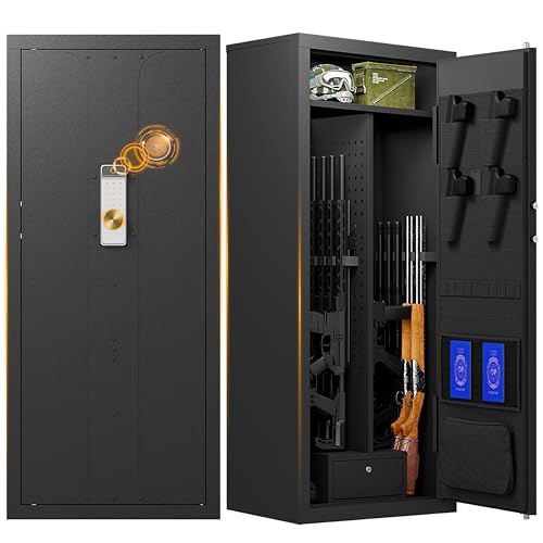 KAER Large Biometric Gun Safe for Rifles and Pistols, 20-24
