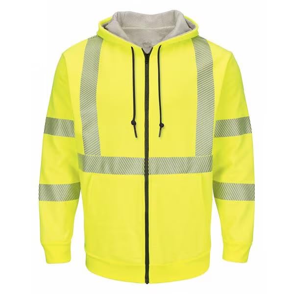 MOLLIFII Flame-Resistant Hooded Sweatshirt, XL, Yl, Mfr: SMZ4HV RG XL-A Lime