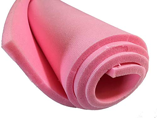 Pink Foam Upholstery Sew 1/2" Craft Padding W/Scrim Backing Automotive 108"x 55"
