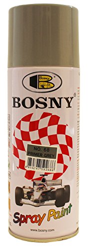 BOSNY Aerosol Spray Paint, Grey Glossy Finish 400ml
