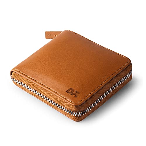 Image of DailyObjects Women's Zip Wallet | Made with Vegan Leather Material | Carefully Handcrafted | Holds up to 8 Cards | Slim and Easy to Fit in Pocket | Coin Pocket with Button Closure