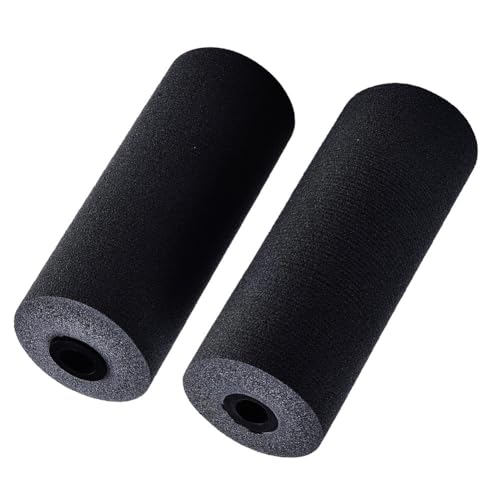 Black Foam Rollers for Leg Extension Machine Pads, High Density Foot Rest for Replacement for Weight Gym Equipment, 22-30mm Tube, 4 Pack miniatura 1