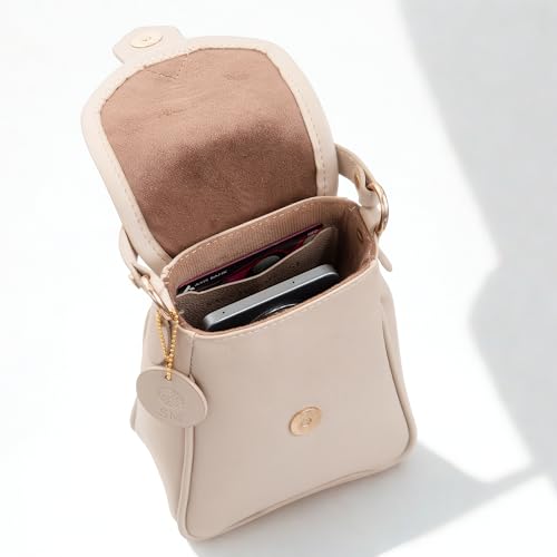 Image of SACCI MUCCI Women's Small Handbag /Cross-Body Phone Bag - Stylish PU Leather Mobile Purse with Adjustable Strap