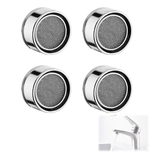 KYLOS 4 Piezas Aireador Grifo Cocina 24Mm Filtro Grifo Cocina Adaptador Grifo Cocina Filtro De Grifo Para Baño, Lavabo,Filtro Grifo Cocina