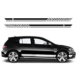 2PCS Car Door Stripe Stickers Vinyl Racing Style Decal, for Vw, for Golf 8 7 5 4 6 GTI MK8 MK7 MK5 MK6 MK4 Auto Accessories
