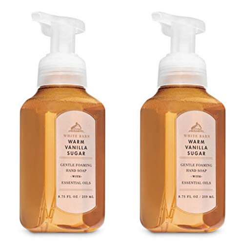 Bath and Body Works Gentle Foaming Hand Soap, Warm Vanilla Sugar 8.75 Ounce (2-Pack)