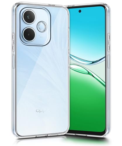 Image of WOW IMAGINE Transparent Back Cover Case for Oppo A5 Pro 5G | Raised Bumps for Full Device & Camera Protection Shockproof TPU Silicone Back Case Mobile Cover - Transparent