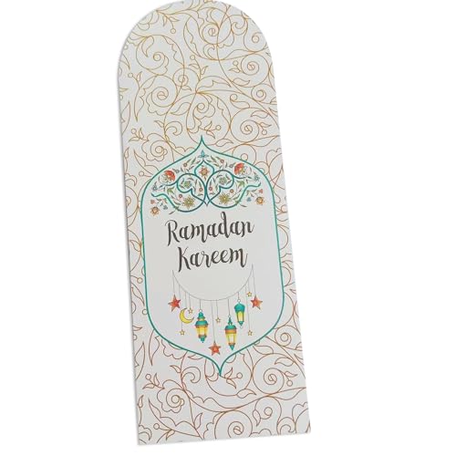 Envelopes de dinheiro Ramadan Kareem, envelopes Eid Mubarak para dinheiro, envelope Ramadan Latern p