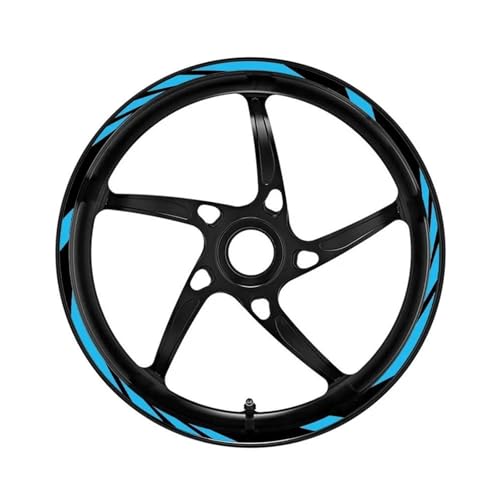 Felgen Aufkleber Reflektierende Felgenaufkleber Für Aprilia RSV4 Für Dorsoduro, Shiver 750, 900 Und RS V4 – Nabenaufkleber Felgenschutz-Set Motorrad Dekor Felgenaufkleber(Farbe 11)