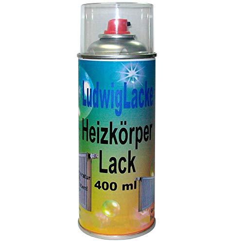 LudwigLacke Heizkörperlack Spray RAL 9005 TIEFSCHWARZ MATT 400 ml