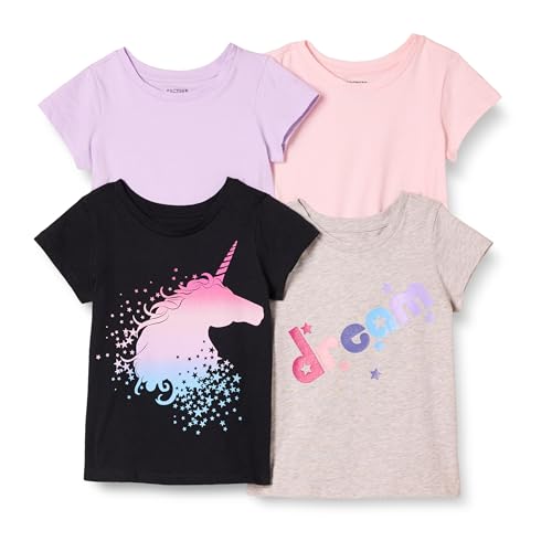 Image of Amazon Essentials Girls and Toddlers' Short Sleeve T-Shirt