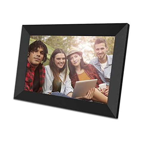 SSYA WiFi Digital Picture Frame 10.1 inch IPS Touch Screen HD Display Digital Photo Frame, HD Advertising Player, 16GB Storage, Share Pictures via App, Cloud - Classic Cover