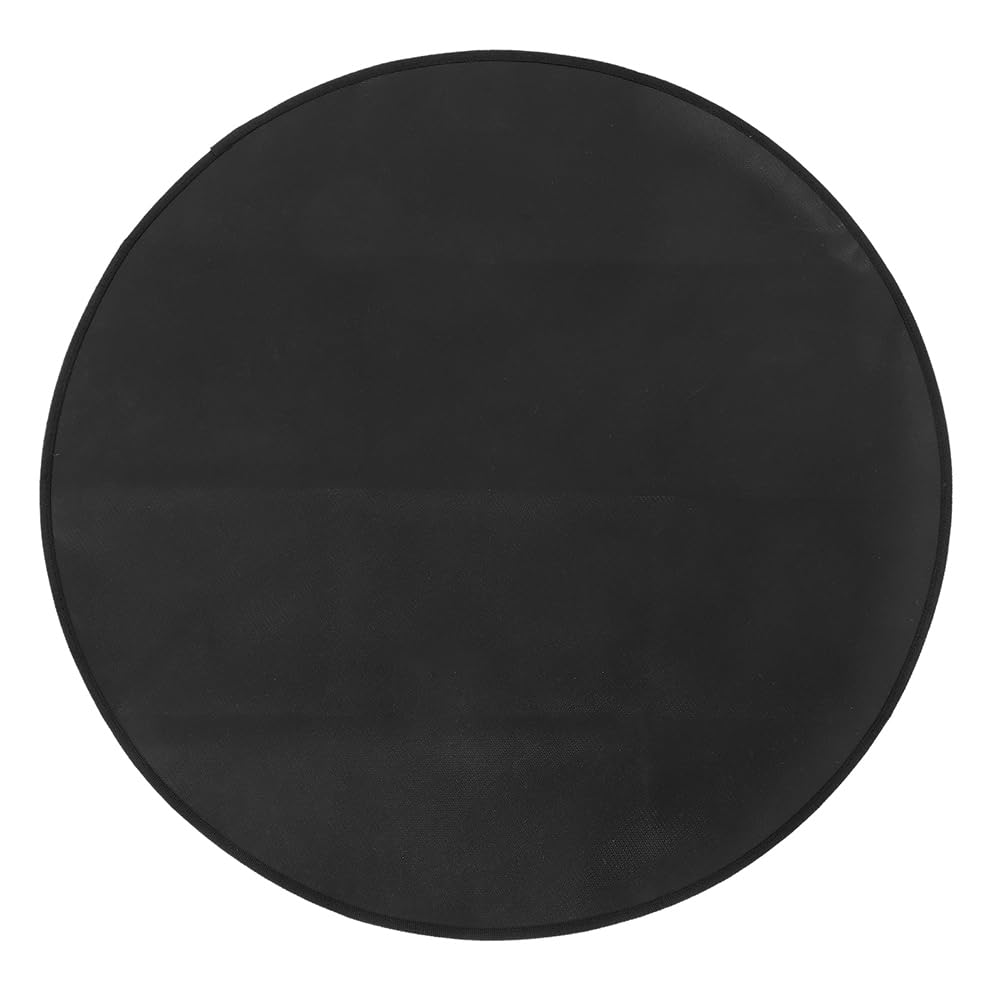 Tappetino ignifugo per Esterni, Rotondo, per Barbecue, per braciere o griglia, Resistente al Calore, Impermeabile, antiolio, ignifugo, sotto la griglia, per Campeggio, Patio e, 24 Pollici