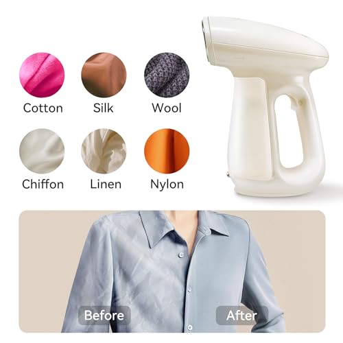 Bear Clothes Steamer, Handheld Portable Garment 1300W Powerful Wrinkle Release Vertical Steamers with 230ml Tank and Aromatherapy Box, Fast Heat Up, Auto Shut Off Iron Steamer - Image 4