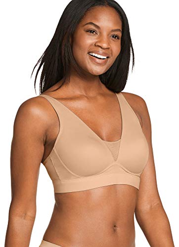 Jockey Women's Bras Forever Fit Molded Cup Mesh Back Bra, Light, XL