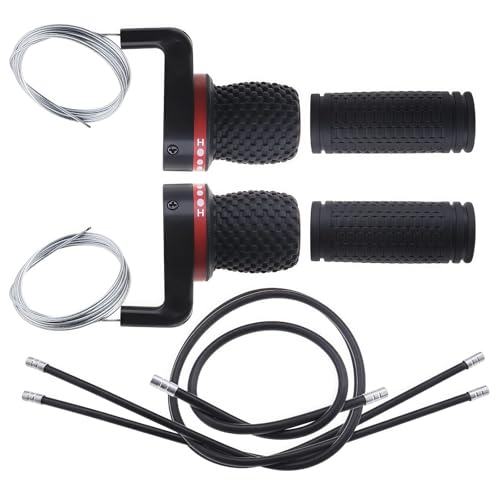 Kiuiom Vélo Twist Grip Manette de Vitesse,Manette de Dérailleur Shifter Twist,Poignée de Dérailleur VTT,Derailleur Universel 3x7 Vitesses,Levier Montagne Vitesses...