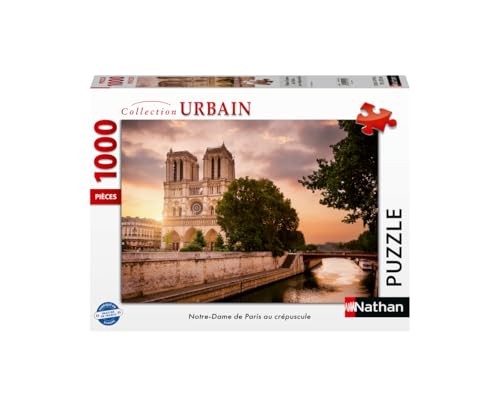 Puzzle 1000 pièces Nathan Notre Dame de Paris au crépuscule - vue 2