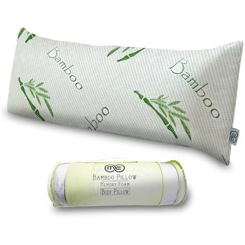 OMEO Rayon Bamboo Memory Foam Body Pillow Cover