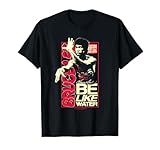 Bruce Lee Be Like Water Retro Martial Arts Poster T-Shirt