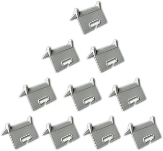 10 x Bordes Schoner/kantensc sombrero de garrapatas/bordes esquinas, color blanco, con ranura como Guía de correa