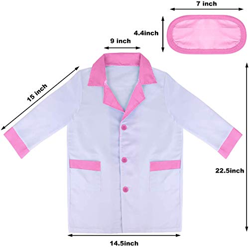 GINMIC Kids Doctor Play Kit, 22 Pieces Pretend Play Doctor Set with Roleplay Doctor Costume and Carry Case for Toddlers and Kids, Medical Dr Kit Toys - Thumbnail 2