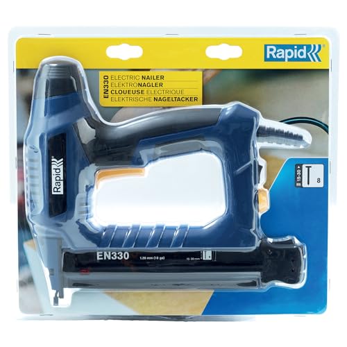 Miniatura 6 de Rapid En330 Grapadora Clavadora Eléctrica Instantánea Para Madera, Marcos Y Manualidades O Decoración Para Clavos N. 8 5001386