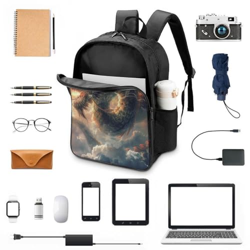 Mochila Estampada impermeable y transpirable para jóvenes 4