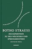 Die Expedition zu den Wächtern u. Sprengmeistern: Kritische Prosa - Botho Strauß 