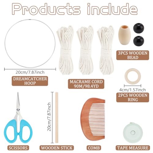 FREEBLOSS Macrame Owl Kit for Beginners Macrame Wall Hanging Kit DIY Macrame Kit with Instruction Macrame Hanging Decor for Adults Gift with Video Tutorials - Image 2
