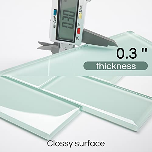 Lovdeco GLASS TILE Light Green Glass Subway Tile thumb #6