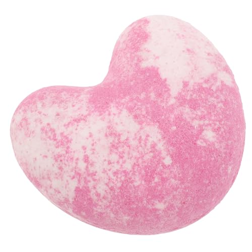 IMIKEYA Bomba de Baño Forma de Corazón 40g Pastilla Efervescente de Sal Marina Esencia Vegetal de Lavanda Aromaterapia para Spa y Cuidado Personal Adecuado para Baño Relajante y