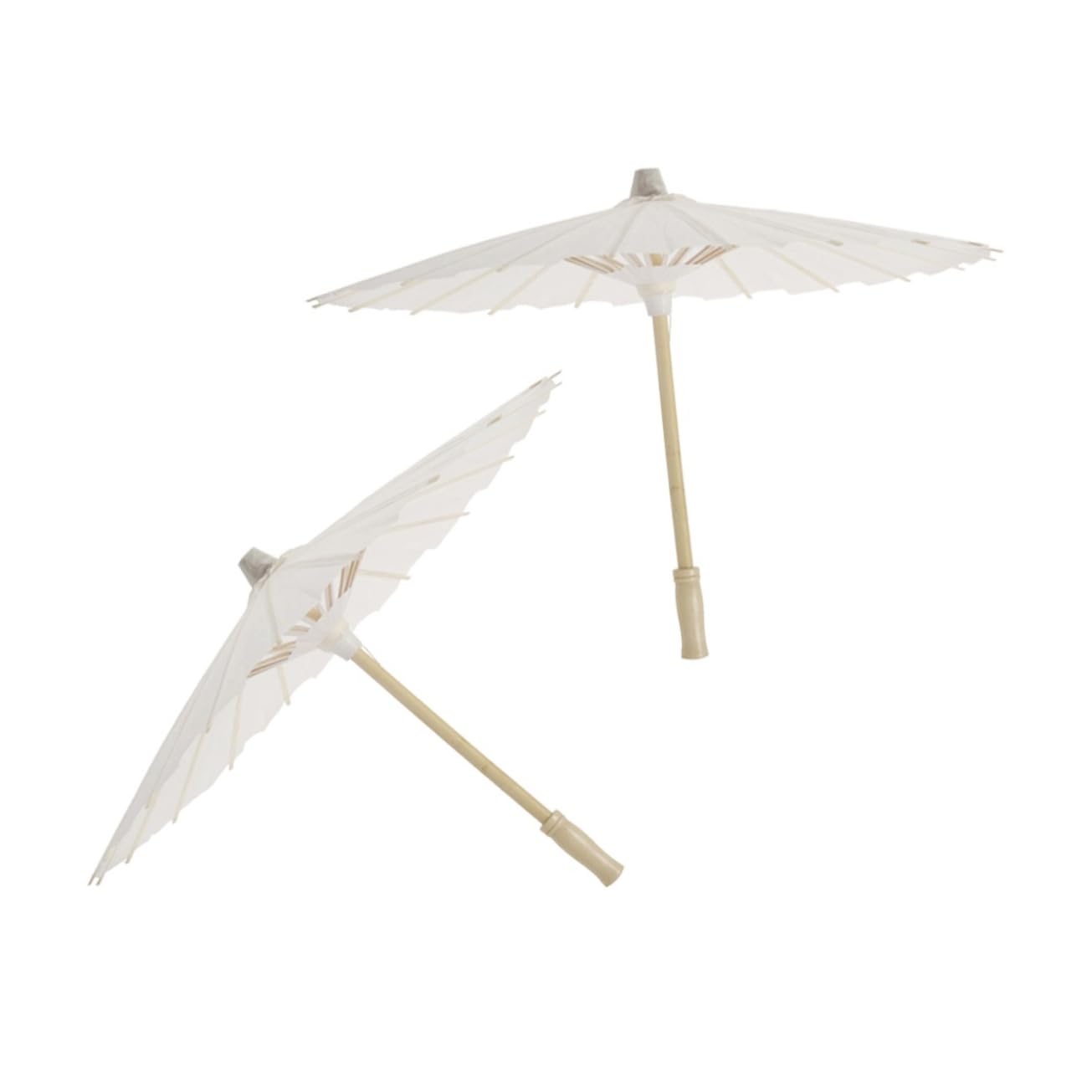 SHERCHPRY 12 Pezzi Ombrellini Parasole Di Carta Bianco Per Decorazioni Matrimonio Feste Casuali E Diy Ombrelli Cerimonia Accessori Artigianali