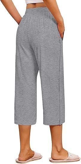 Pantaloni Capri Staccabili da Donna per Recupero Post-Operatorio Sostituzione Anca Ginocchio Caviglia Adattivi,3XL