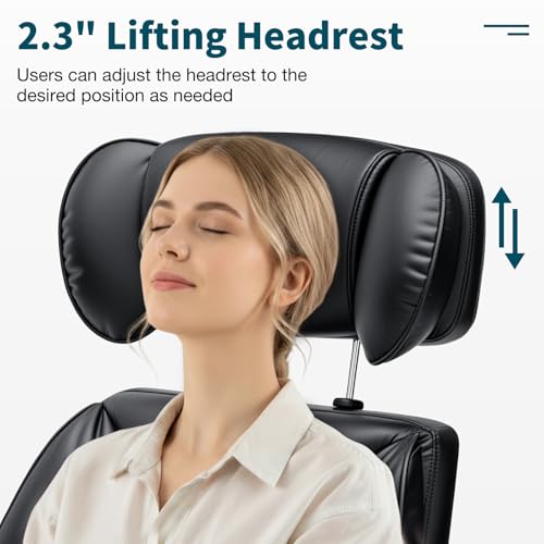 Image of HOFFREE Criss Cross Office Chair with Foot Rest 440 lbs Heavy Duty Ergonomic Desk Chair with Flip-Up Arms Wide Seat PU Leather Executive Gaming Chair with Lumbar Support