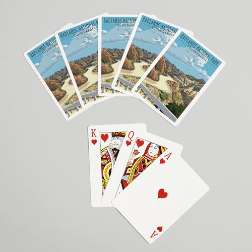 Lantern Press Naipes Poker Badlands National Park miniatura 7