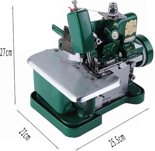 Máquina de coser Overlock de alta velocidad para dobladillo, 3000 puntadas/minuto, longitud de puntada ajustable, 3 opciones de puntada, potencia de 250 W, perfecta para costura en casa y proyectos de